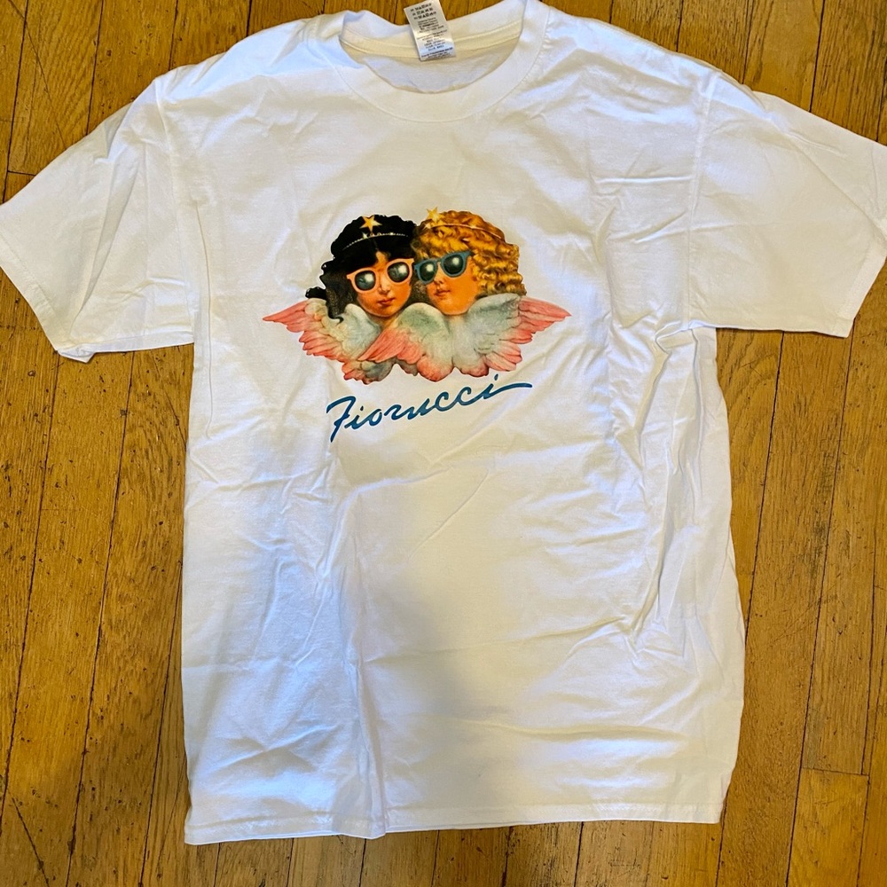 Fiorucci design white cotton T-shirt